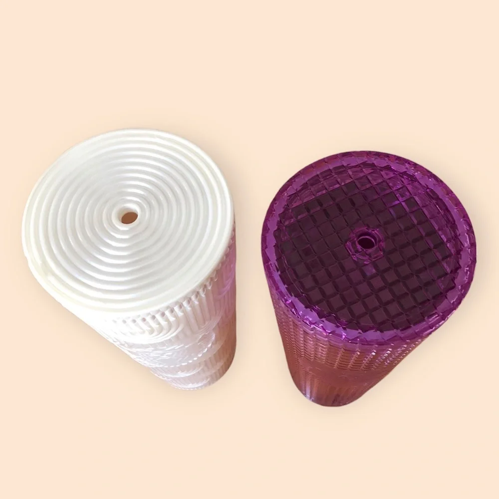 Starbucks 24oz Venti Tumbler Bundle (2) Summer Purple Kaleidoscope & White Pearl